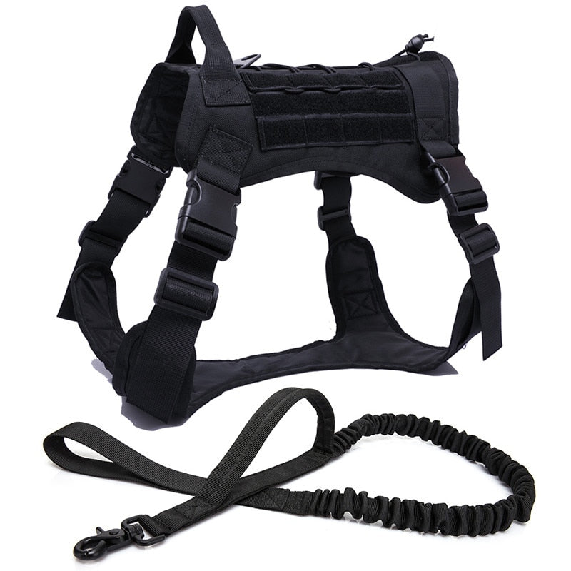 The Alpha Dog Tactical Harness - Military-Grade MOLLE Vest! 🐕🏆