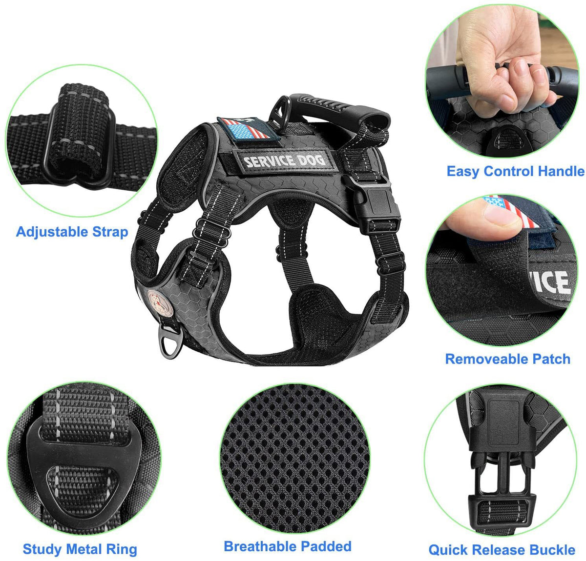 The CushionStep Shock-Absorbing Dog Harness - Comfy Vest Style! 🐶💨