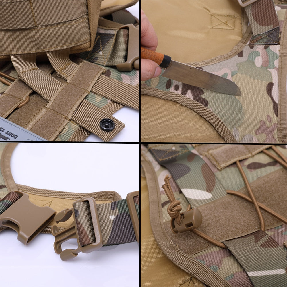 The Alpha Dog Tactical Harness - Military-Grade MOLLE Vest! 🐕🏆