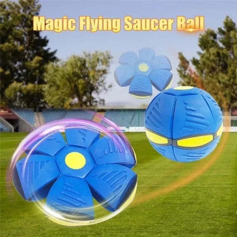 GlowChase UFO Dog Toy 🐶✨ — Light-Up Flying Saucer Ball for Indoor & Outdoor Play