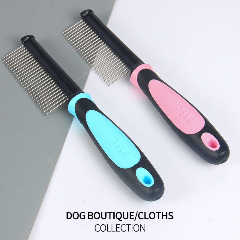 The Tangle Tamer Stainless Steel Dog Comb - Knot Busting Made Easy! 🐶✨