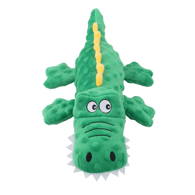 Chomp & Crunch Plush Crocodile Dog Toy 🐊🐶 — Squeaky, Crinkle & Rattle Toy for Dogs & Cats