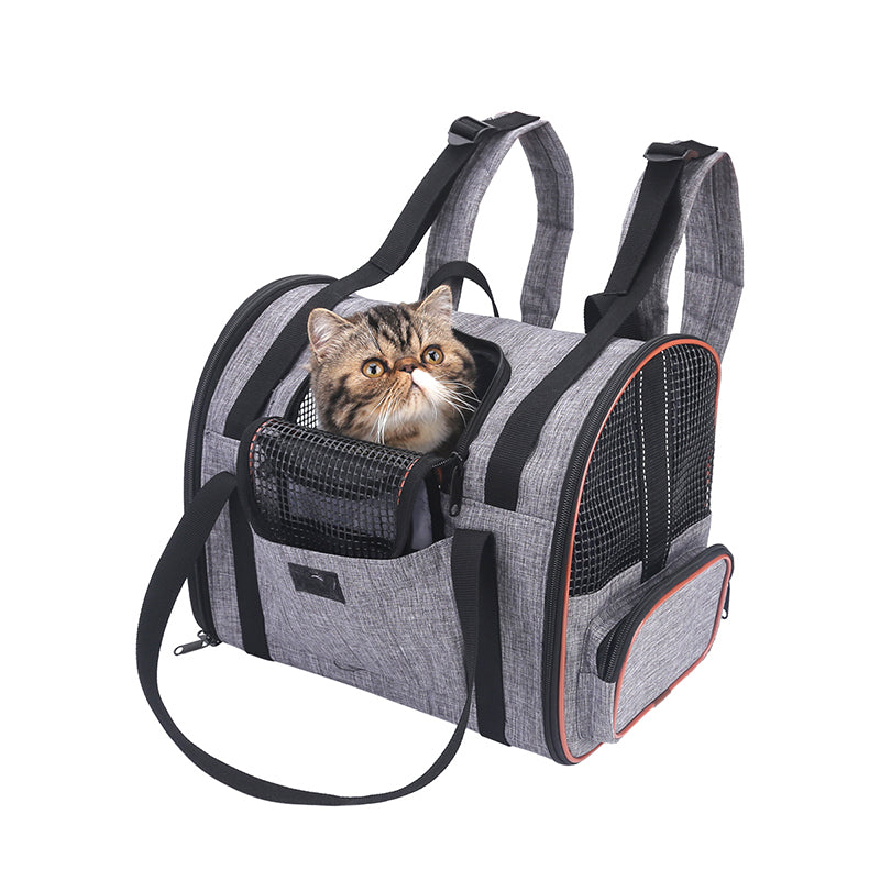 🐾 The Ultimate 6-in-1 Folding Pet Carrier – Bag, Car Seat, Basket & More! 🐶🐱