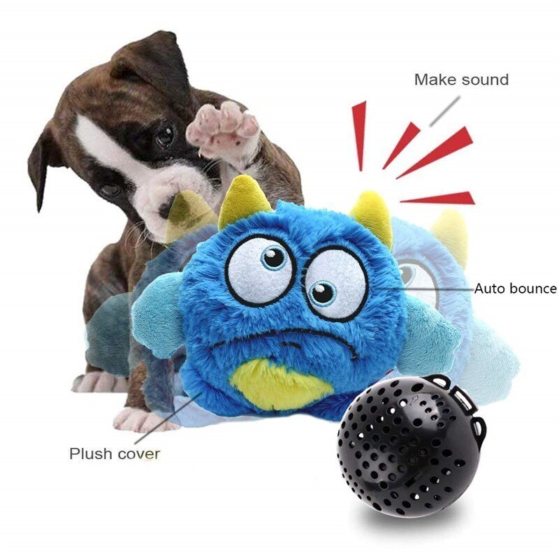 GiggleShake Electronic Dog Toy Ball 🎾🔊 — Auto-Shake Motion Sensor Plush Giggle Ball for Dogs & Cats
