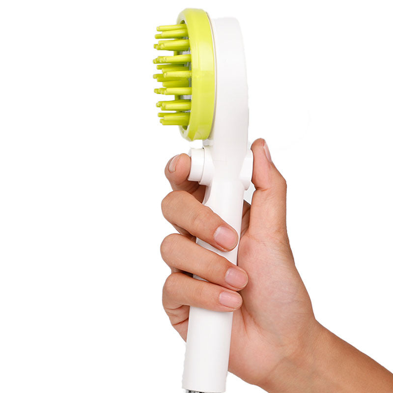 AquaScrub Pet Shower Brush & Nozzle 🚿🐶 — Massage Bath Brush for Dogs & Cats