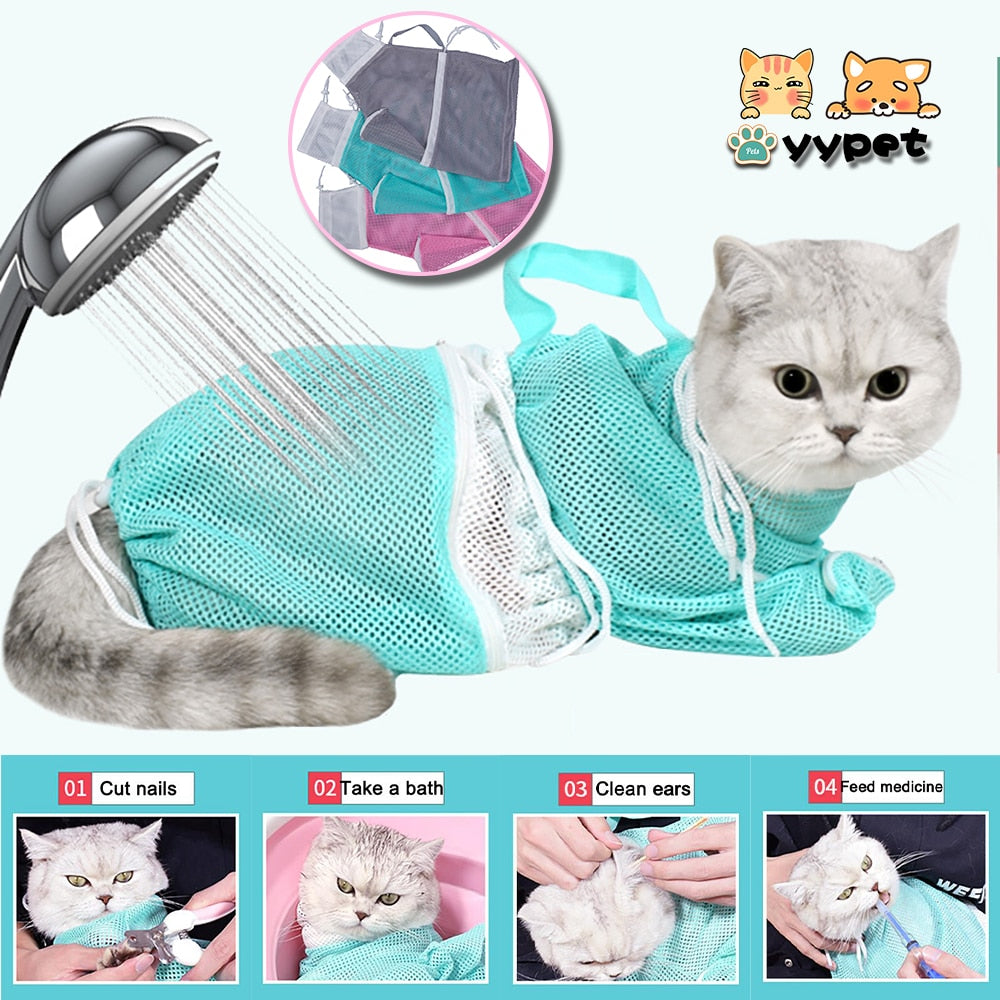 The Chill & Clean Cat Grooming Bag - Bath, Trim & Groom Stress-Free! 😺🛁