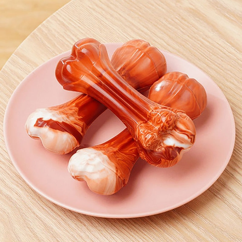 ChompGuard Beef Bone Chew Toy 🦴🐶 — Indestructible TPU Dog Bone for Aggressive Chewers