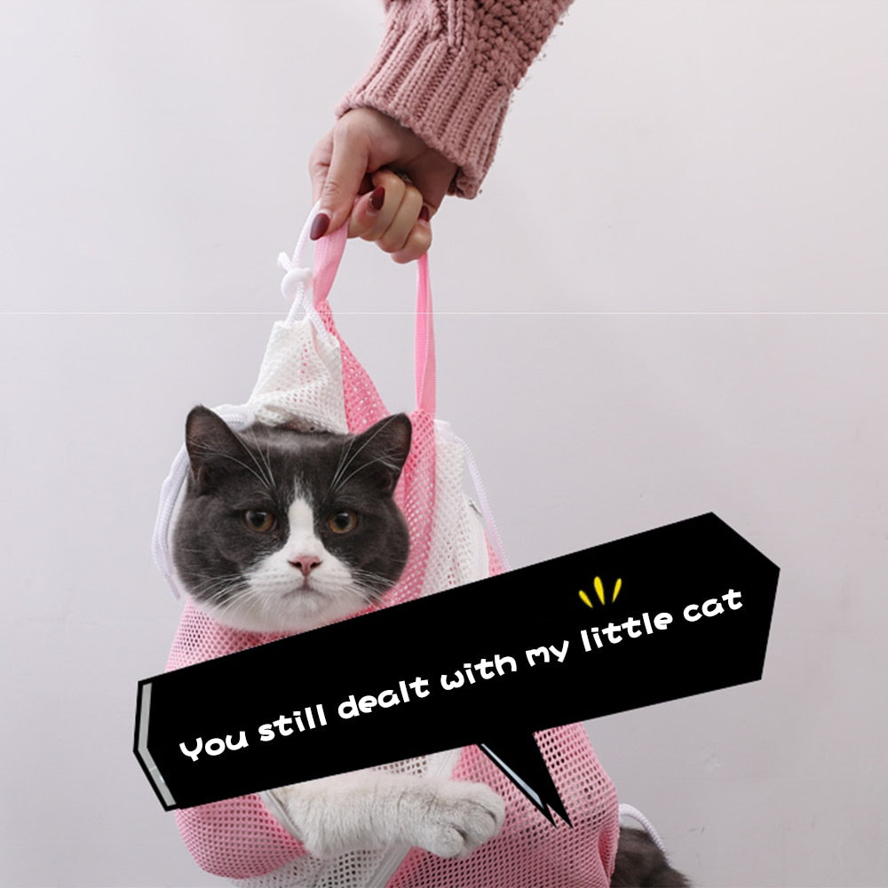 The Chill & Clean Cat Grooming Bag - Bath, Trim & Groom Stress-Free! 😺🛁