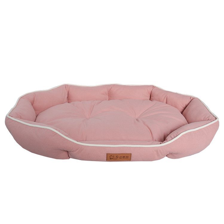 OvalNest Suede Dog Bed 🫖🐾 — Soft Plush Pet Nest for Small, Medium & Large Dogs