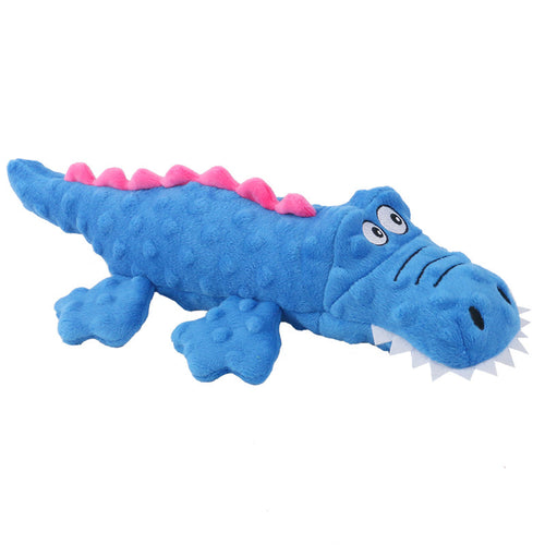 Chomp & Crunch Plush Crocodile Dog Toy 🐊🐶 — Squeaky, Crinkle & Rattle Toy for Dogs & Cats
