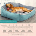 CloudNap Fleece Dog Sofa Bed ☁️🐾 — All-Season Removable Washable Pet Kennel Mat for Large Dogs