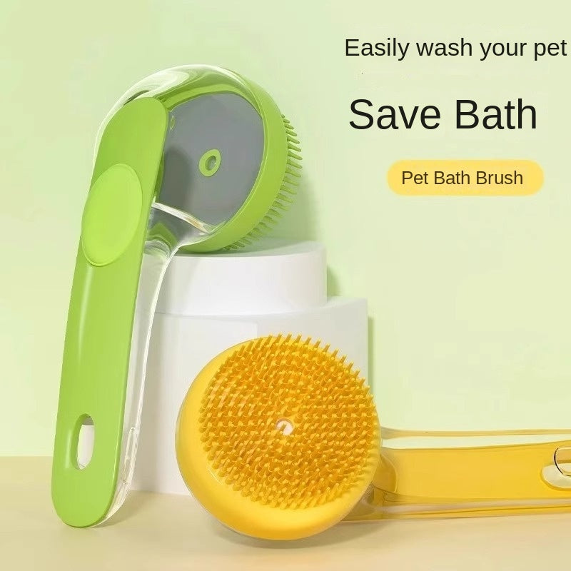 The Scrub-a-Dub Pet Bath Brush - Silicone Massage & Lather Tool! 🛁🐾