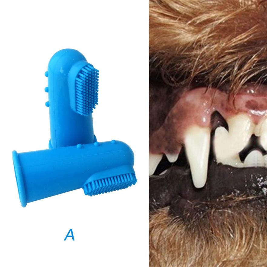 Finger Toothbrush for Dogs & Cats - Fresh Breath Starts Here! 🦷
