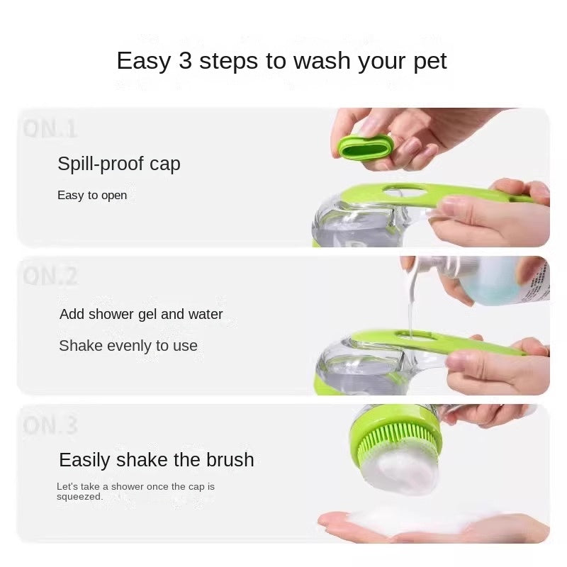 The Scrub-a-Dub Pet Bath Brush - Silicone Massage & Lather Tool! 🛁🐾