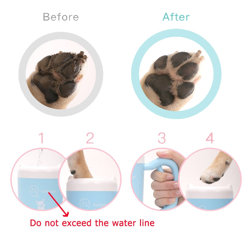 The Muddy Paws Silicone Paw Washer Cup - Clean Paws in Seconds! 🐾💧