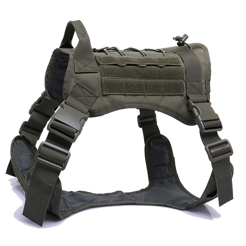 The Alpha Dog Tactical Harness - Military-Grade MOLLE Vest! 🐕🏆