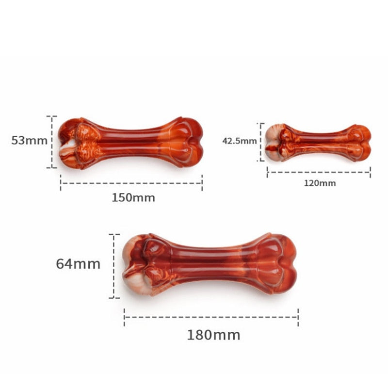 ChompGuard Beef Bone Chew Toy 🦴🐶 — Indestructible TPU Dog Bone for Aggressive Chewers