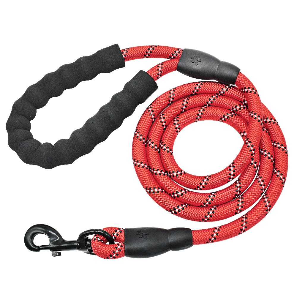 The NightWalk Reflective Dog Leash - Heavy-Duty Nylon Lead for Dogs of All Sizes! 🐶🔦