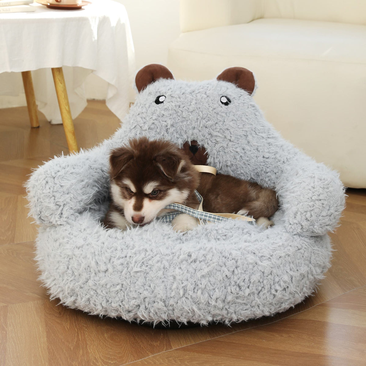 FluffAlpaca Faux Fur Pet Bed 🦙🐾 — Warm Non-Slip Winter Nest for Cats & Dogs