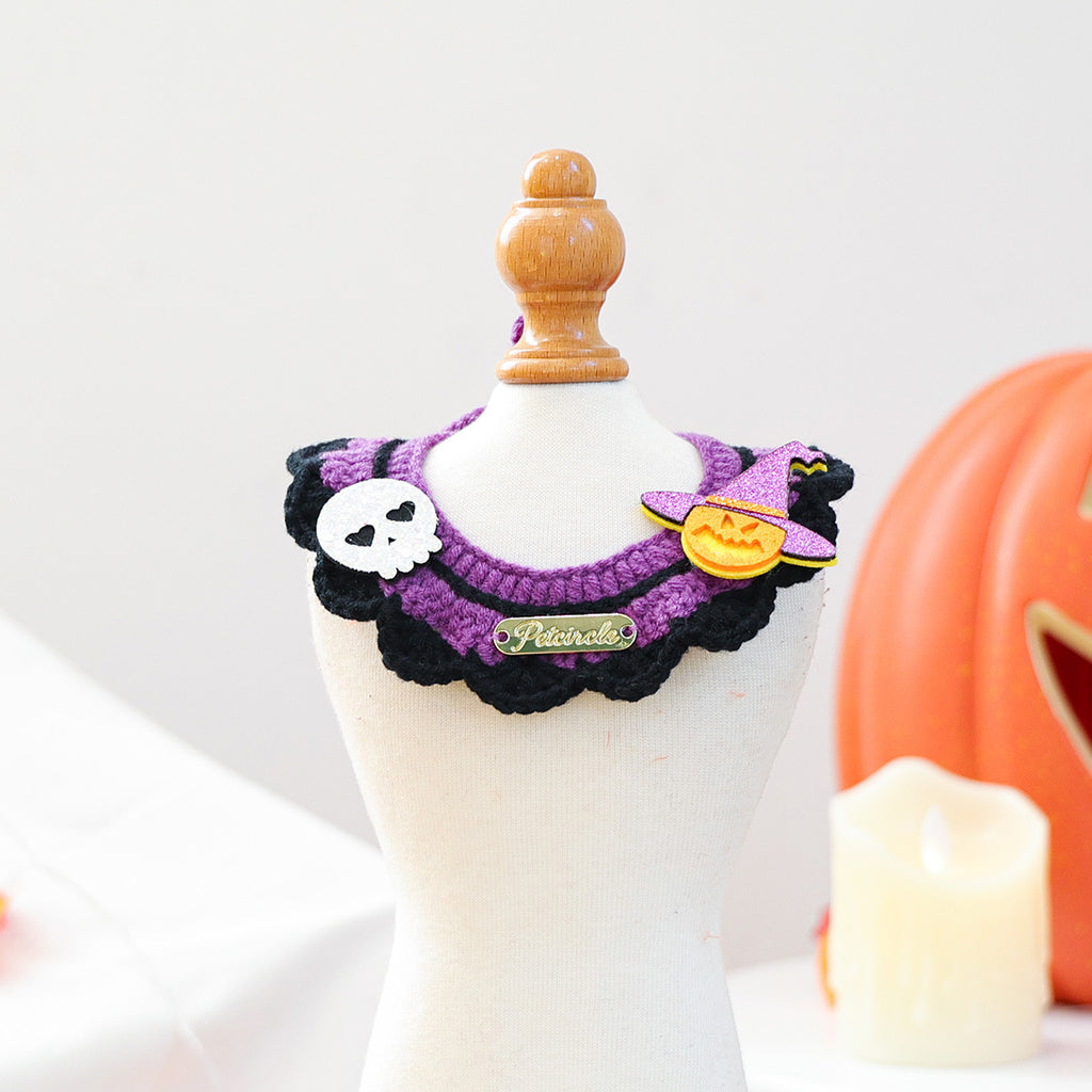 Halloween Spooky Bandana & Collar Scarf for Dogs & Cats 🎃