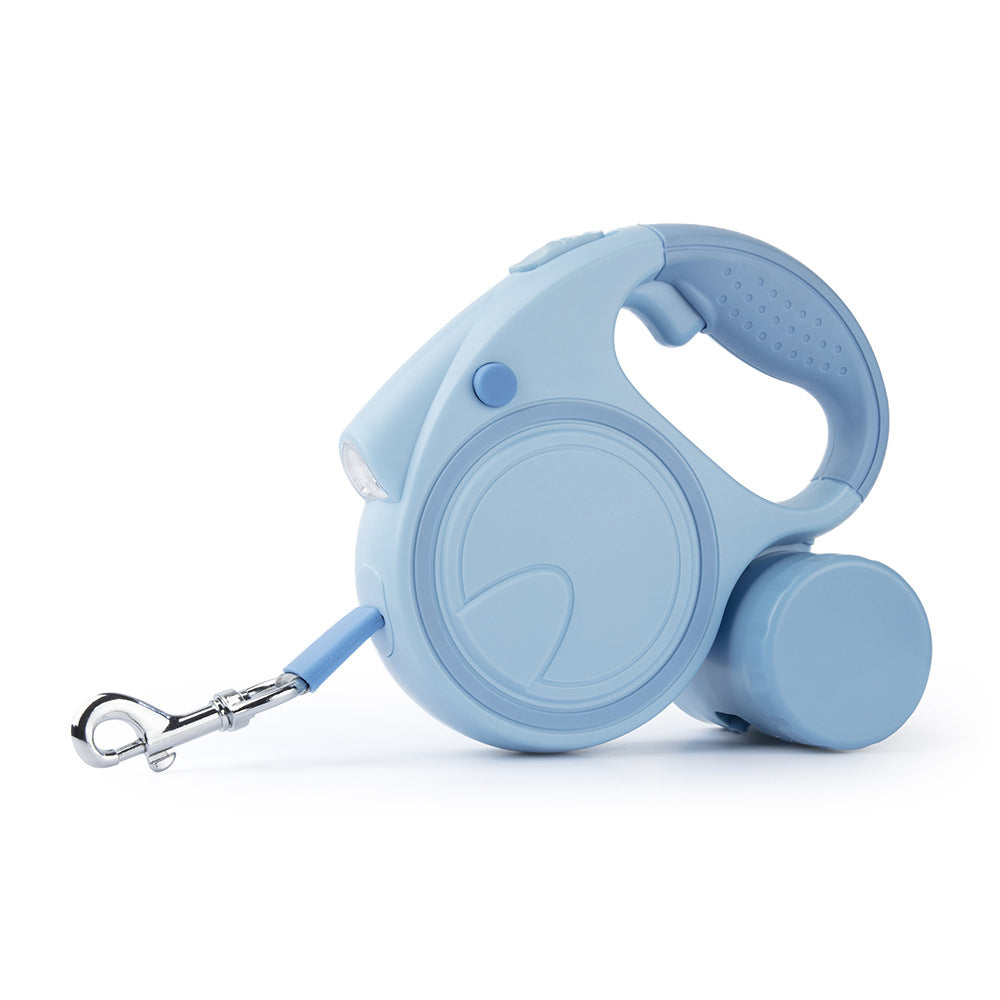 The FlashWalk Retractable Dog Leash - 16.4 ft Auto-Retract with Built-In Flashlight! 🐶🔦