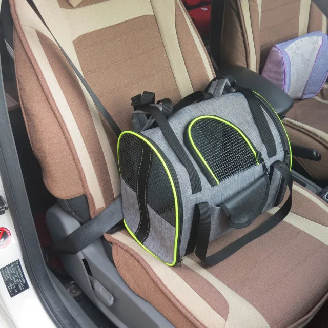 🐾 The Ultimate 6-in-1 Folding Pet Carrier – Bag, Car Seat, Basket & More! 🐶🐱