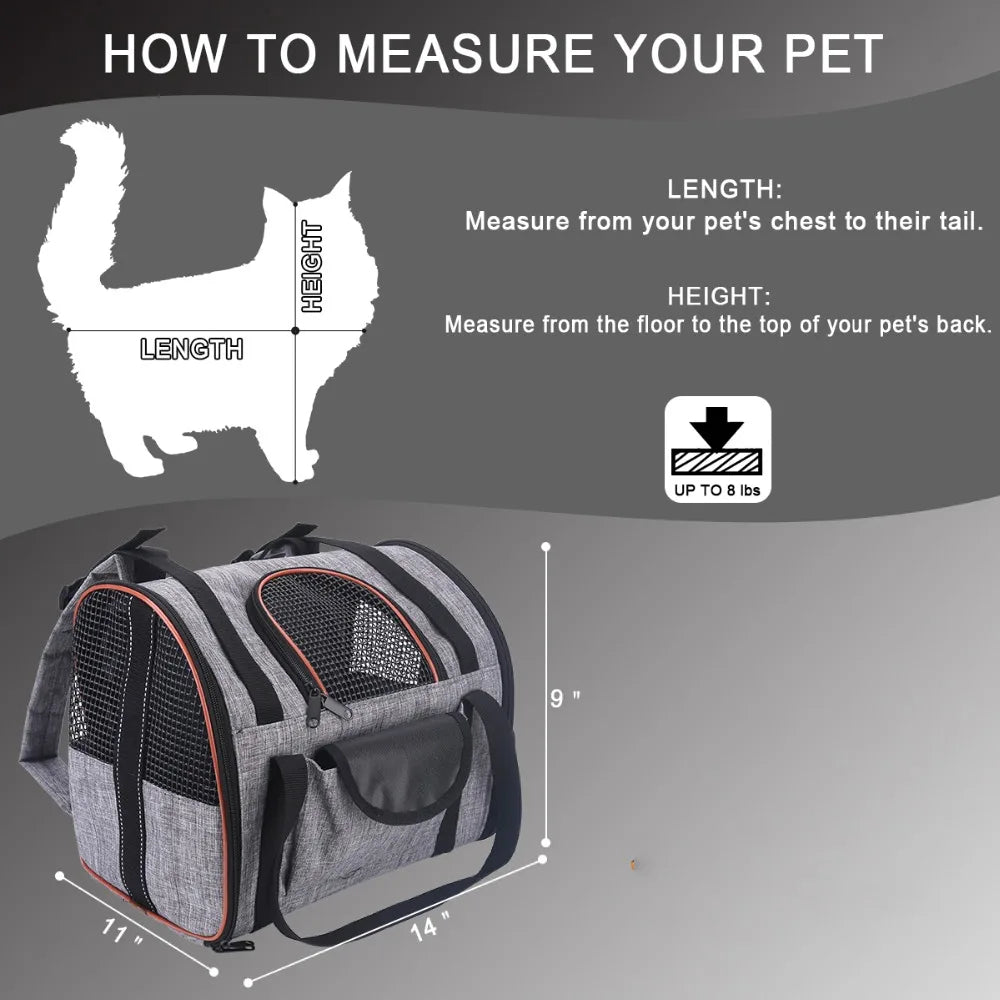 🐾 The Ultimate 6-in-1 Folding Pet Carrier – Bag, Car Seat, Basket & More! 🐶🐱
