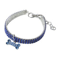 The BlingBone Crystal Dog Collar - Sparkling Bone Pendant Necklace for Small & Medium Dogs! 🐶💎