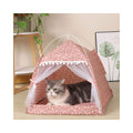 WigWam Pet Teepee Tent Bed ⛺🐾 — Indoor Canvas Tent House for Dogs & Cats