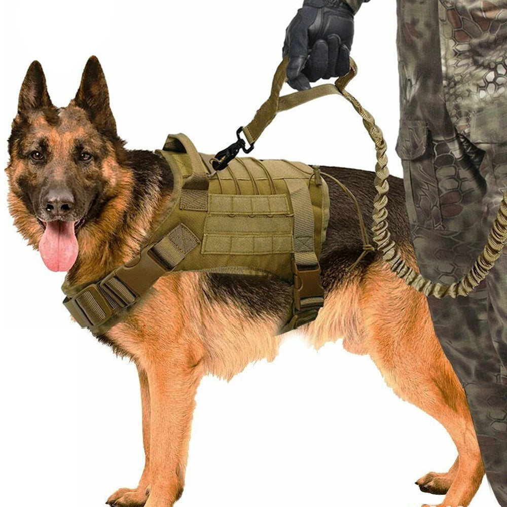 The TactiPup Dog Vest - Breathable Military-Style Harness for Active Dogs! 🐾🎖️